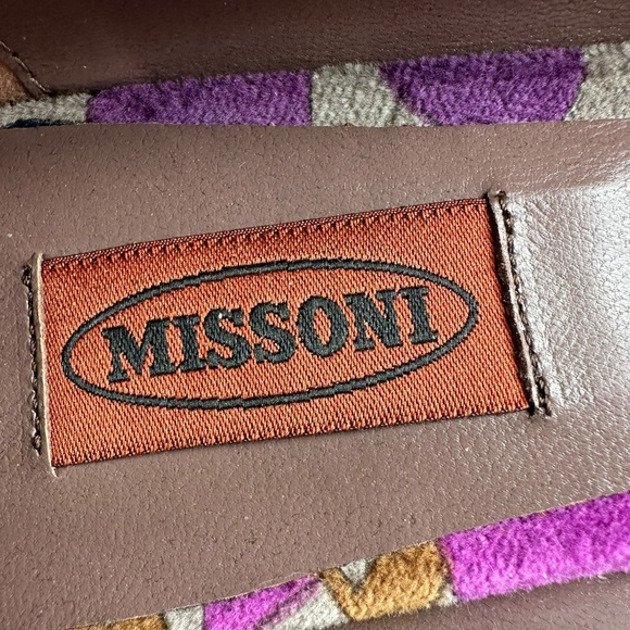 MISSONI Multicolor Velvet Multi Color Ballet Flats Floral Pattern Size 39 9 - Picture 9 of 12